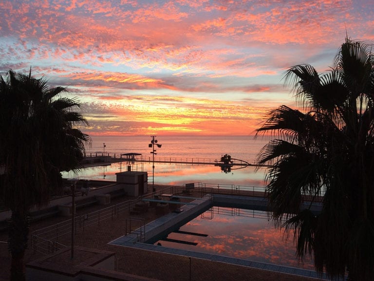 Sunset Sea point Swimming Pool Cape Town Emma Van Der Vliet