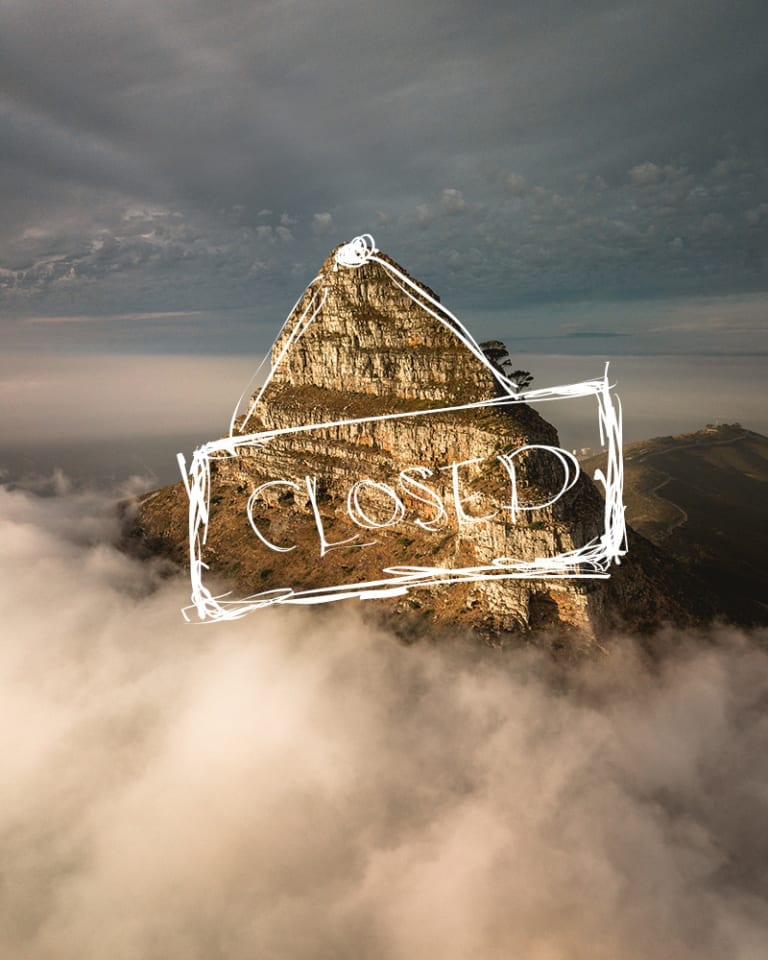 Lions Head Closed Till 14th February