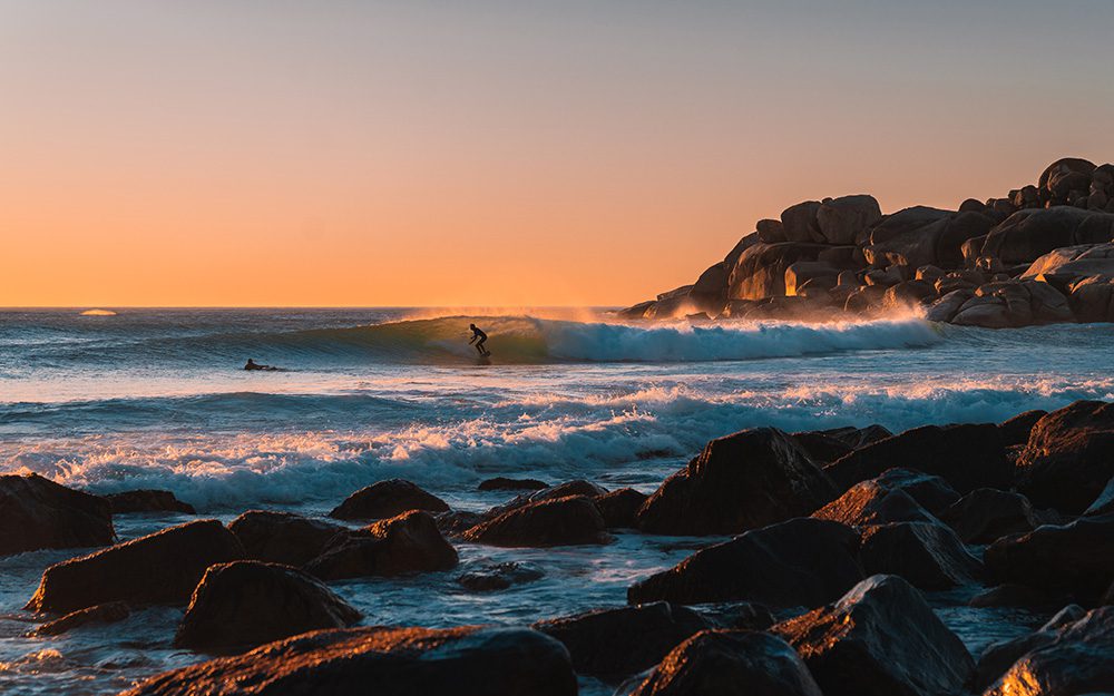Cape Town Beaches Guide - Surfing Sunset