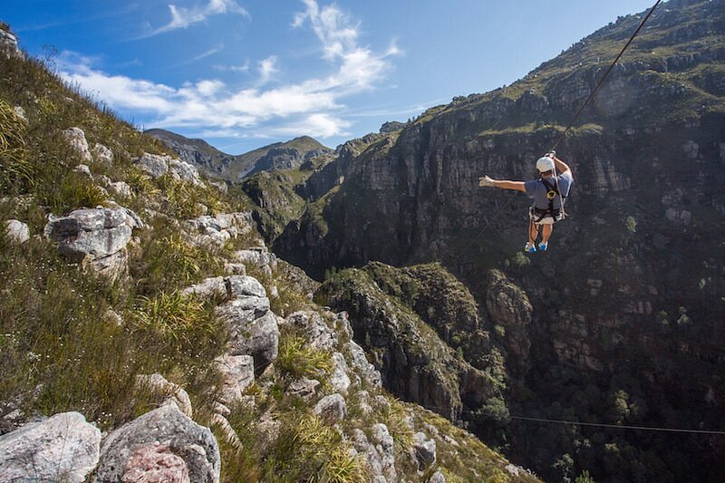 Ziplining in Elgin, Cape Town