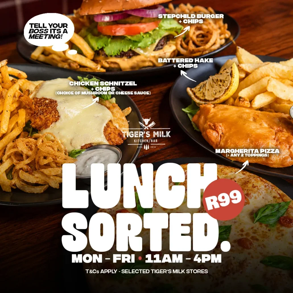 Friday food specials in Cape Town - Tiger's Milk V&A
