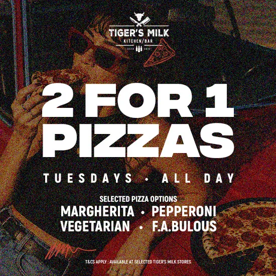 Tuesday food specials in Cape Town - Tiger's Milk V&A